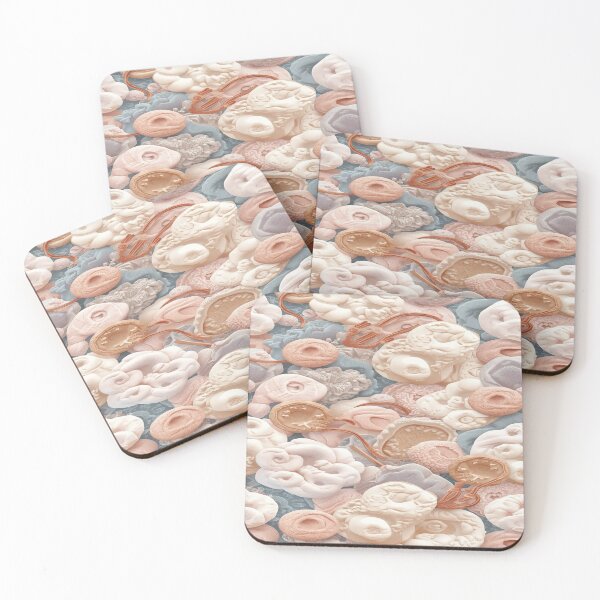 Item preview, Organic Cell Abstract Pattern in Pastels designed and sold by mari0n980.