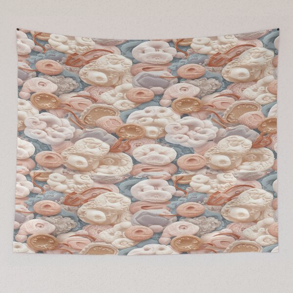 Item preview, Organic Cell Abstract Pattern in Pastels designed and sold by mari0n980.