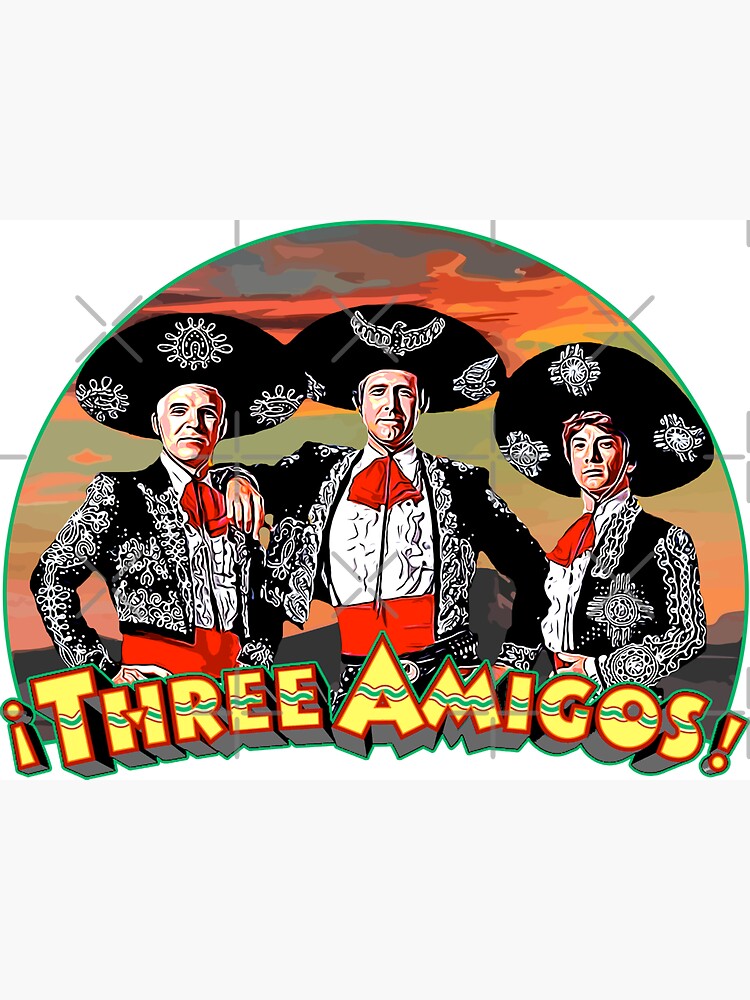 CHEVY CHASE , STEVE MARTIN and MARTIN SHORT in THREE AMIGOS -1986-. Greeting  Card by Album