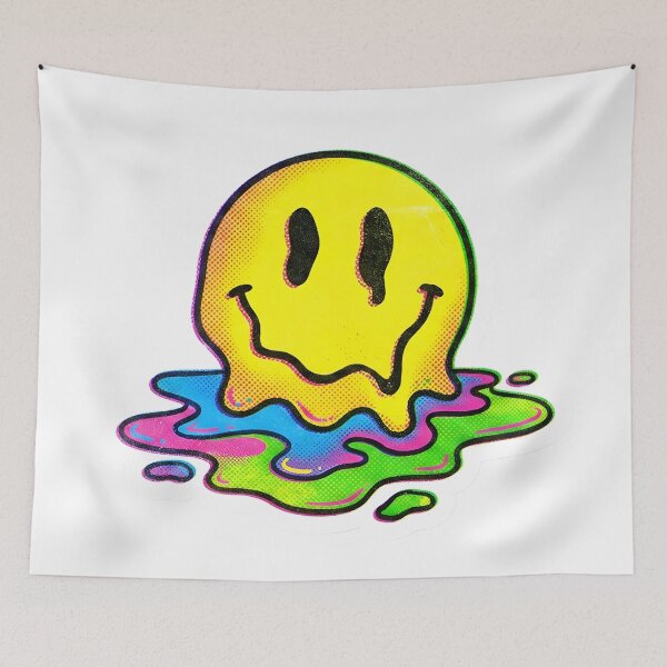 Item preview, Acid Melt Distorted Smiley Face Neo-Psychedelic Rave Graphic designed and sold by StickyGuys.