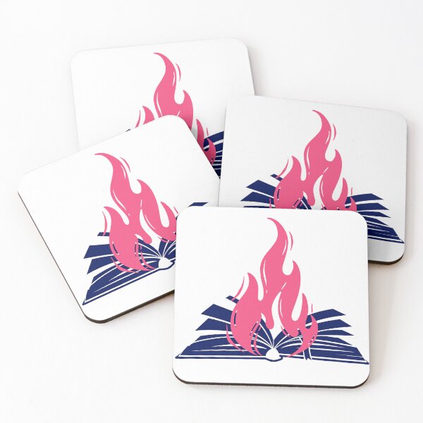 Item preview, Book On Fire Bed designed and sold by Nyxander's Bookish Catalogue.