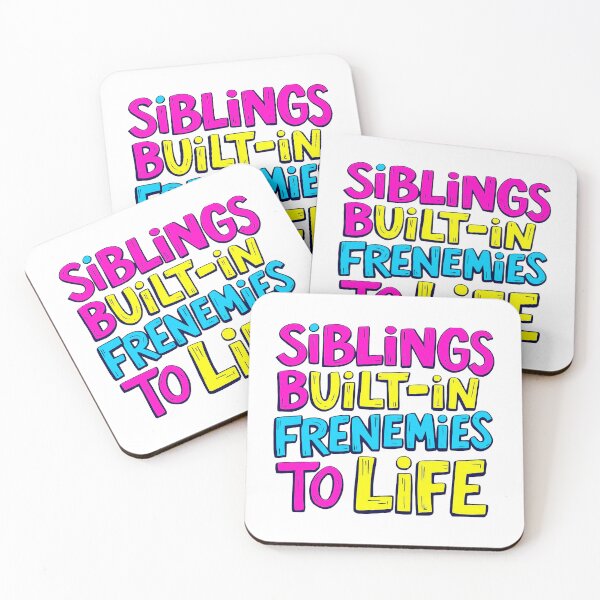 Item preview, Sibling Frenemies for Life - Funny Brother Sister Rivalry designed and sold by SholoStudio.
