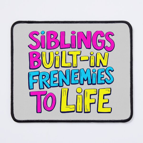 Item preview, Sibling Frenemies for Life - Funny Brother Sister Rivalry designed and sold by SholoStudio.