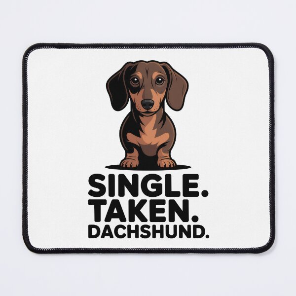 Item preview, Single Taken Dachshund – Anti Valentine Dog Shirt designed and sold by Karlas-things.