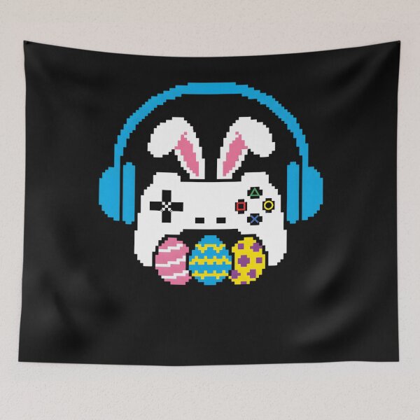 Item preview, Pixel Art Easter Video Game Controller Bunny Retro Boys Men designed and sold by clothesy7.