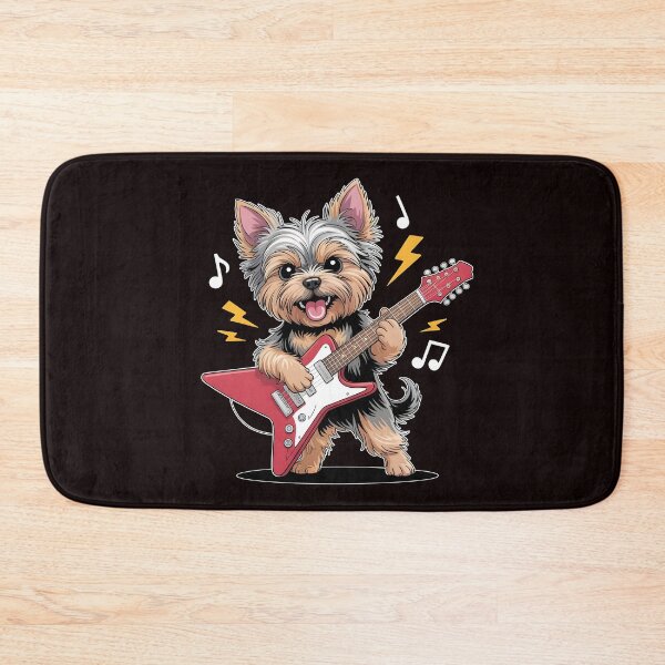 Item preview, Yorkie Rock – Guitar Playing Yorkie for Dog Lovers designed and sold by Redgiant87x.