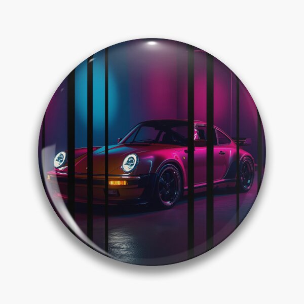 Item preview, Porsch 911 Turbo S inspired Design Vintage racing poster style, dynamic motion lines 6 designed and sold by Neon G.