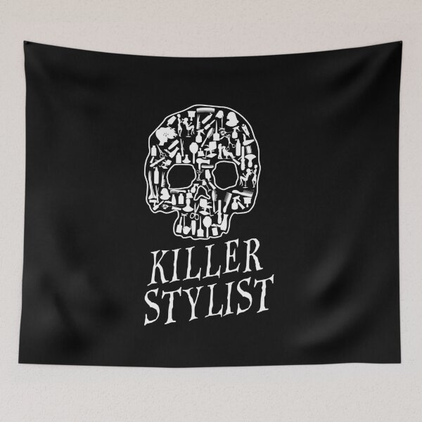 Item preview, Killer Stylist Funny Pun Hair Stylist Gift Skull  designed and sold by CreativeStrike.