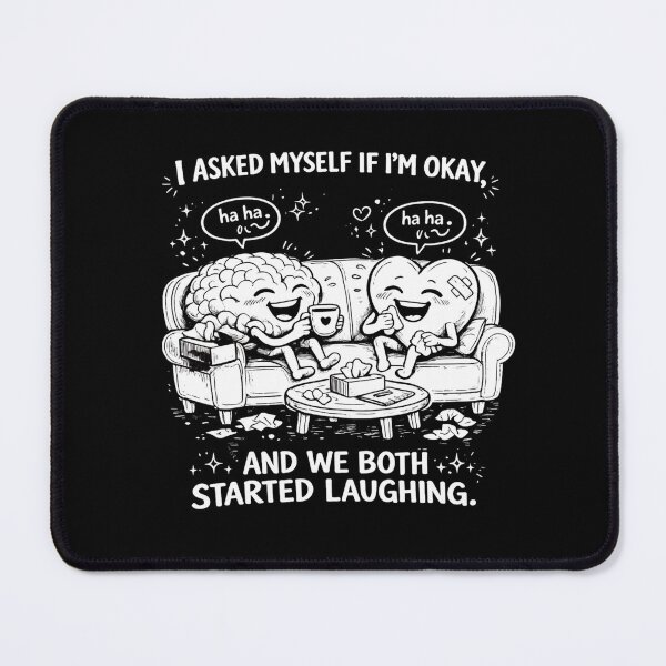 Item preview, Funny Brain And Heart Laughing Dark Aesthetic designed and sold by DigitalMomy.