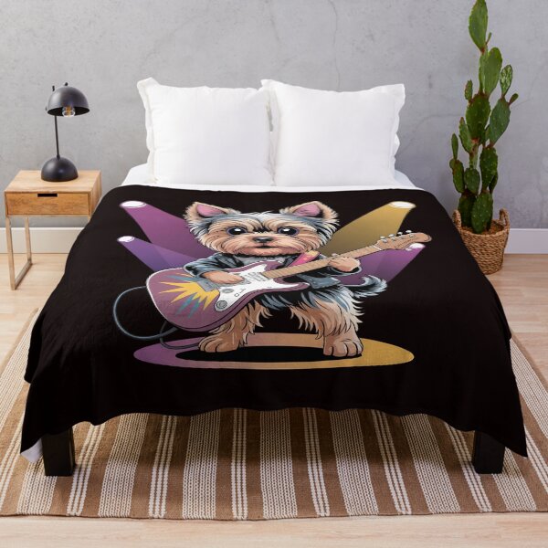 Item preview, Yorkie Rock – Rock Star Dog Guitar Design designed and sold by Redgiant87x.