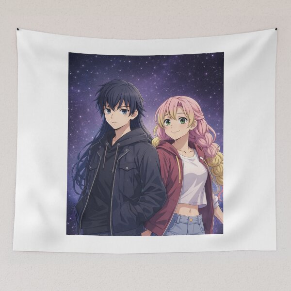 Item preview, Modern Love in Space – Minimal Character Art designed and sold by ArtByKapil.