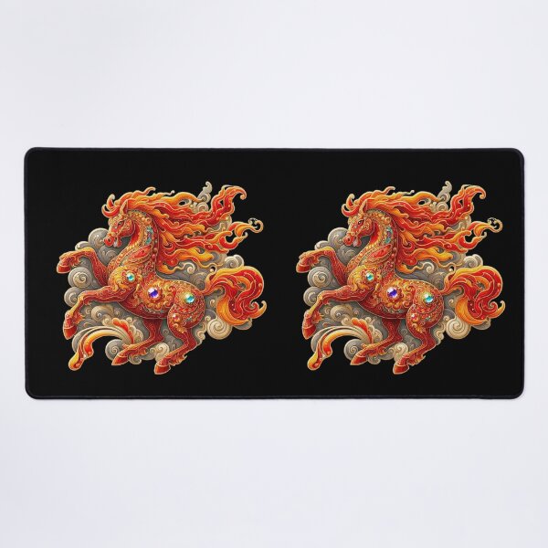 Item preview, Fiery Auspicious Horse – Year of the Horse 2026 Chinese New Year designed and sold by PixelQ.