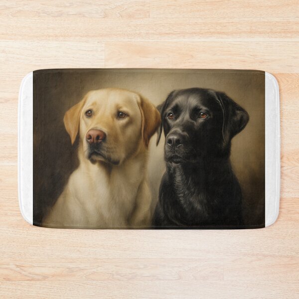 Item preview, Labrador Retrievers: Black and Yellow Portrait designed and sold by PetsArt.