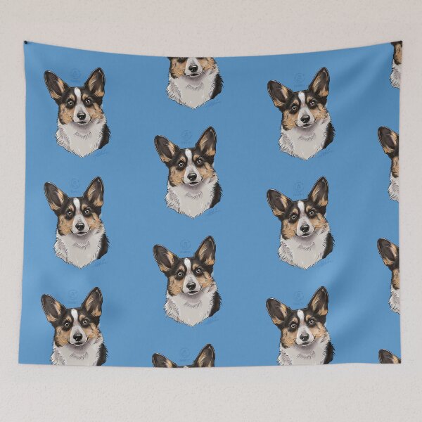 Aperçu de l'œuvre Portrait d'un Welsh Corgi créée et vendue par callmeadelaine.