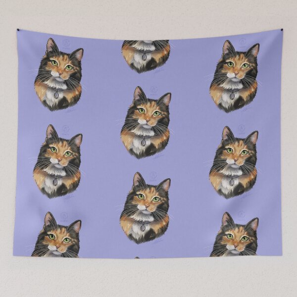 Item preview, Retrato de mascota de gato designed and sold by callmeadelaine.