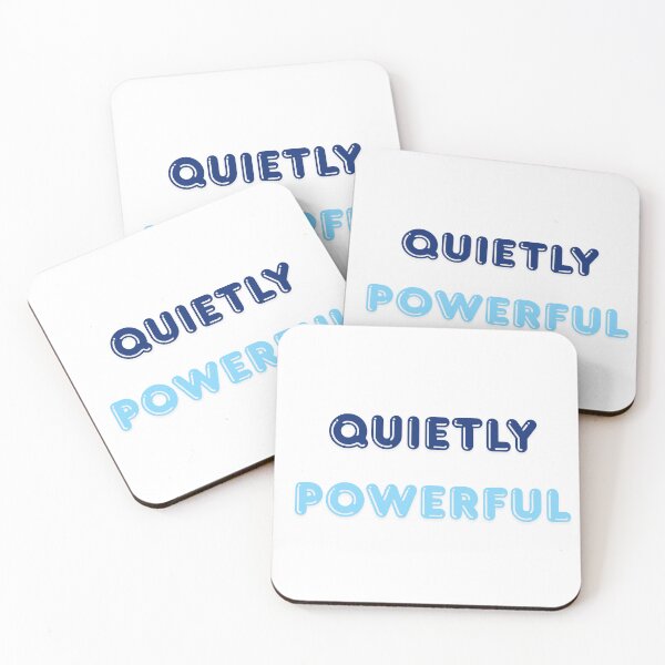 Item preview, Quality Over Powerful – Minimal Mindset Quote designed and sold by INK AND AURA.