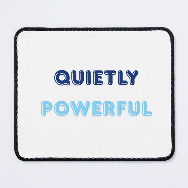 Item preview, Quality Over Powerful – Minimal Mindset Quote designed and sold by INK AND AURA.