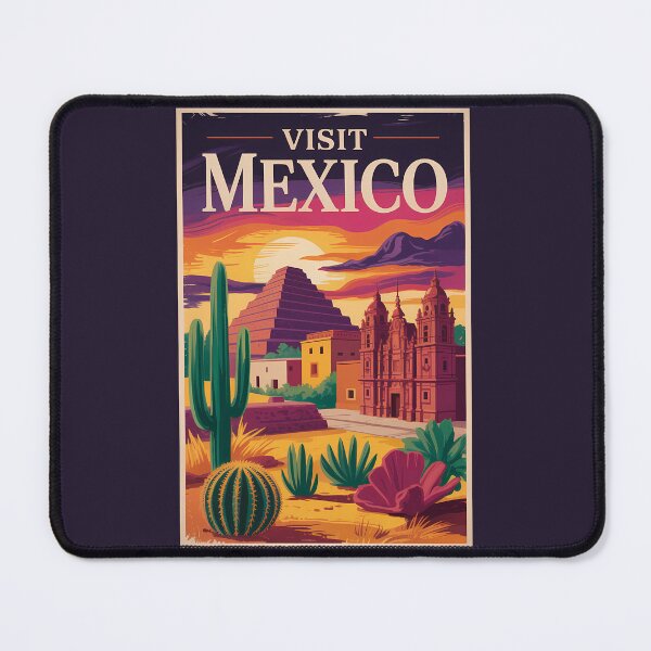 Item preview, Mexico Culture Illustration Travel Art Vintage designed and sold by KrisSidDesigns.