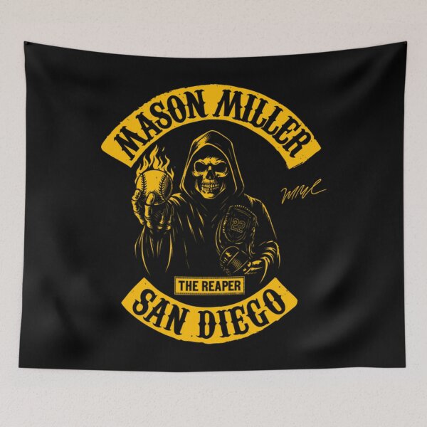 Item preview, Padres Mason Miller The Reaper designed and sold by Everything Pastel.