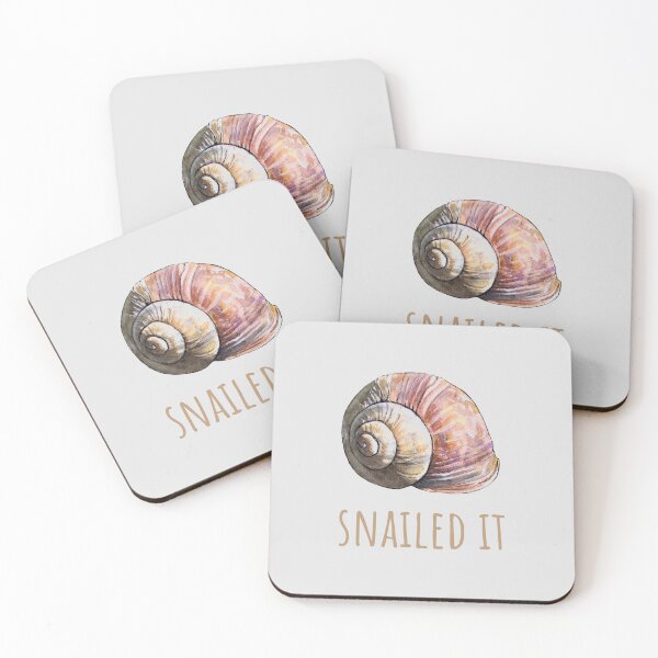 Item preview, Snailed it - watercolor snail shell designed and sold by AquarellChill.