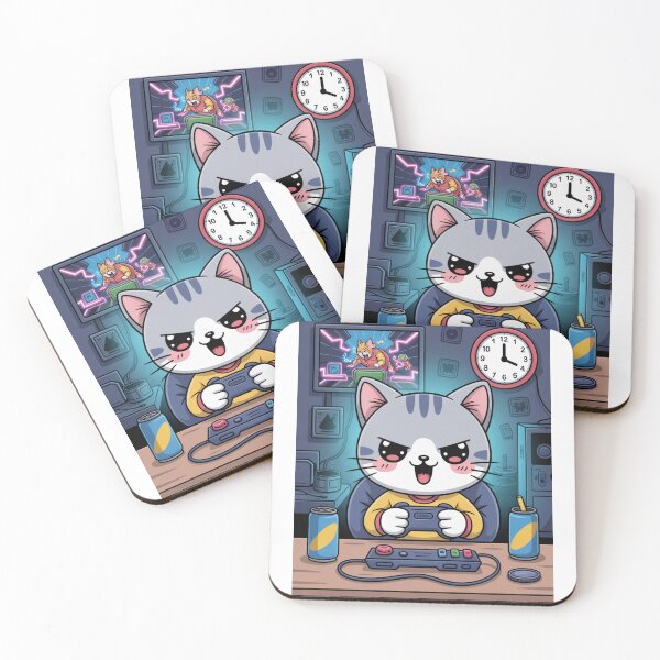 Item preview, Kawaii Cat Late Night Gamer designed and sold by McVrax.