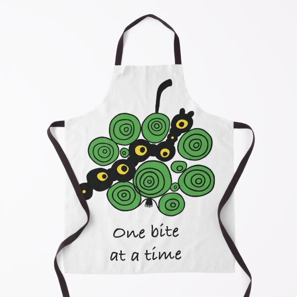 Item preview, Doodle worm "One bite at a time" designed and sold by Karabooki.
