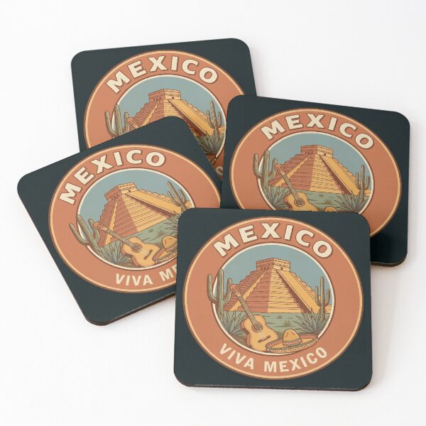 Item preview, Mexico Illustration Travel Art Badge designed and sold by KrisSidDesigns.