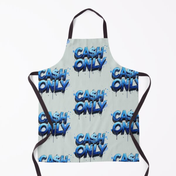 Item preview, Cash only, in blue designed and sold by LiskoDesign.