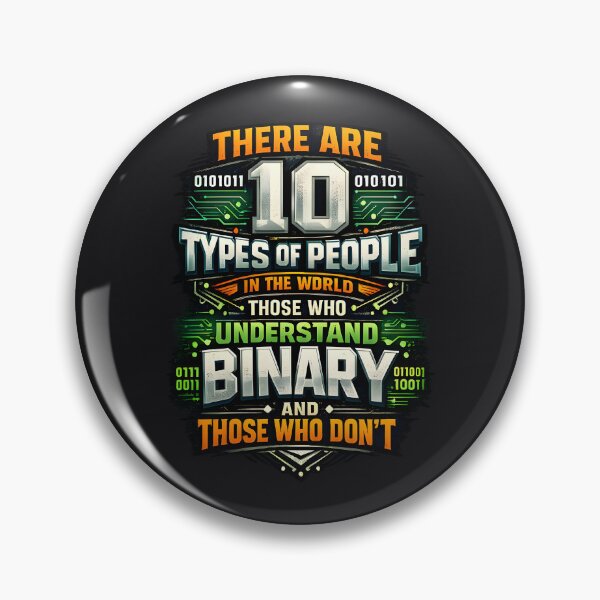 Item preview, There Are 10 Types of People Binary Joke  designed and sold by shmupod.