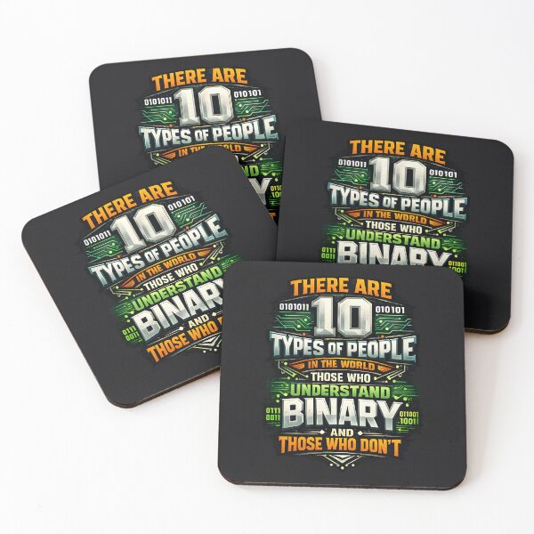 Item preview, There Are 10 Types of People Binary Joke  designed and sold by shmupod.