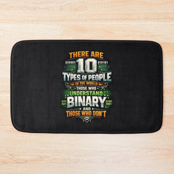 Item preview, There Are 10 Types of People Binary Joke  designed and sold by shmupod.