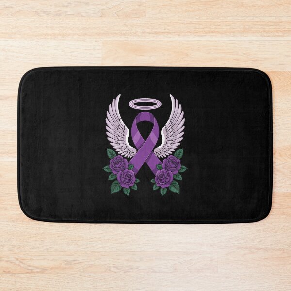 Item preview, Purple Ribbon with Angel Wings designed and sold by jkrphoto.