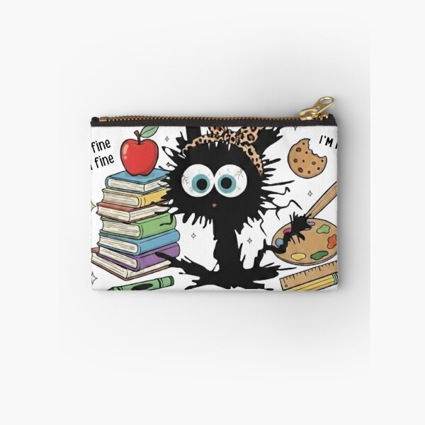 Item preview, I Survived 100 Days Cat  | Everything Is Fine | Funny Teacher Student Gift designed and sold by MS Pod Studio.