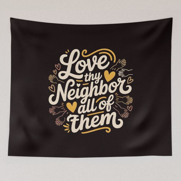 Item preview, Love Thy Neighbor All of Them – Volunteer & Inclusion Statement designed and sold by Redgiant87x.