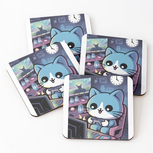 Item preview, Kawaii Cat Late Night Gamer designed and sold by McVrax.