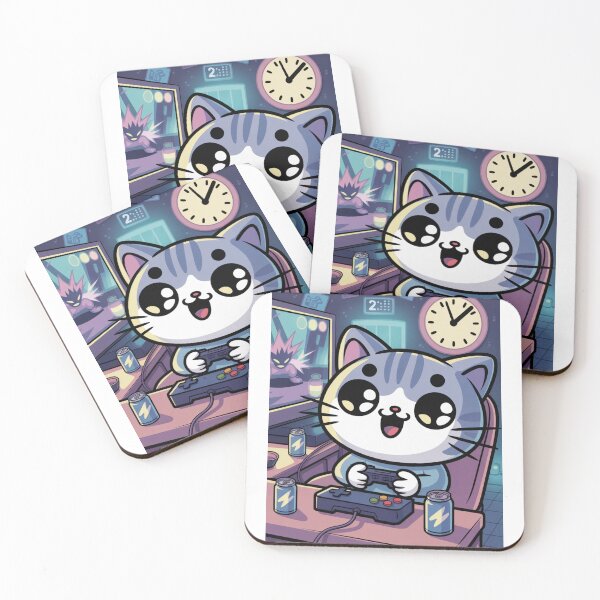 Item preview, Kawaii Cat Late Night Gamer designed and sold by McVrax.