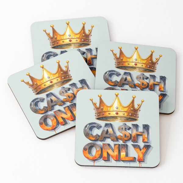 Item preview, Cash, king of money in orange and gray designed and sold by LiskoDesign.