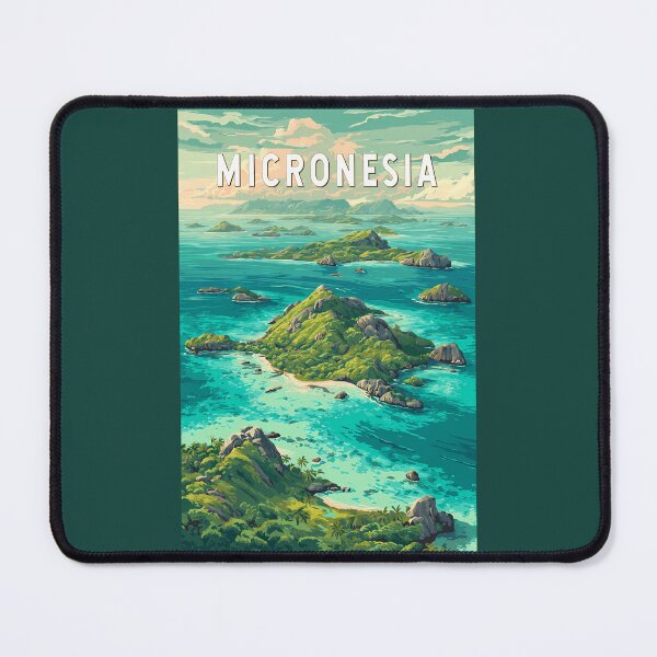 Item preview, Micronesia Illustration Travel Art Vintage designed and sold by KrisSidDesigns.