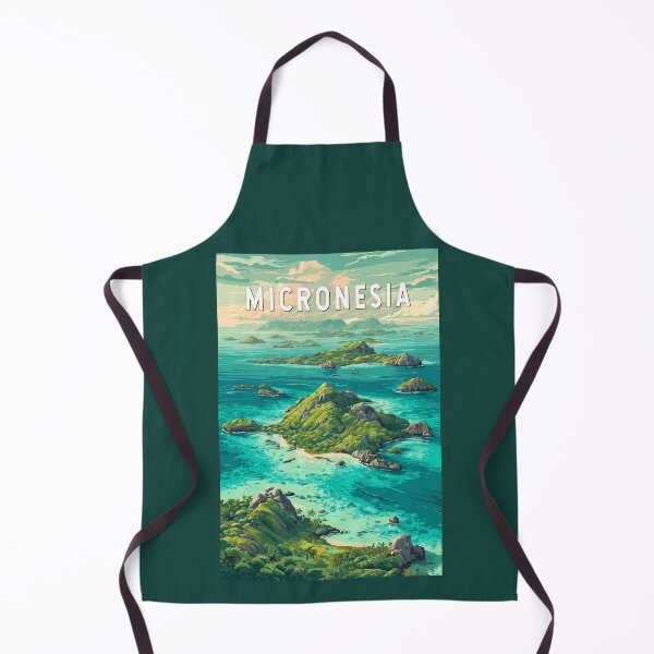 Item preview, Micronesia Illustration Travel Art Vintage designed and sold by KrisSidDesigns.