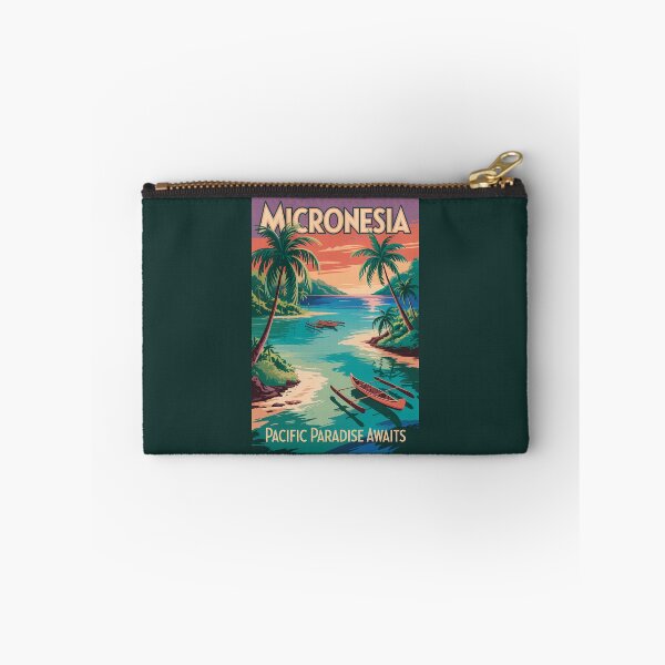 Item preview, Micronesia Boats Illustration Travel Art Vintage designed and sold by KrisSidDesigns.