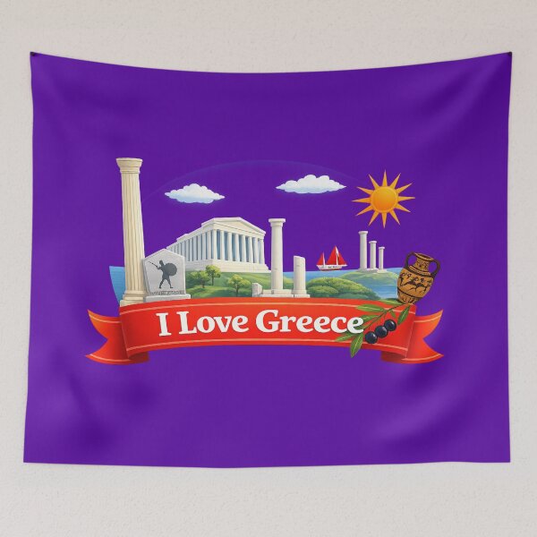 Item preview, I Love Greece designed and sold by doniainart.