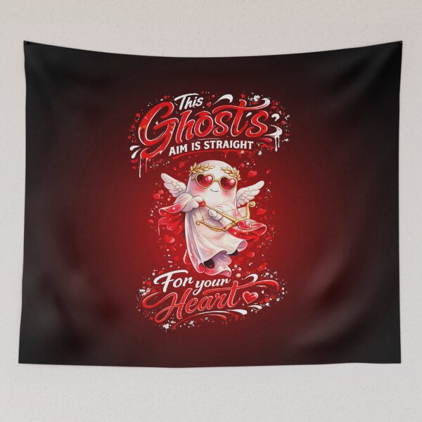 Item preview, This Ghost Aim is Straight for the Heart | Valentine Ghost designed and sold by skkyfaithArtz.