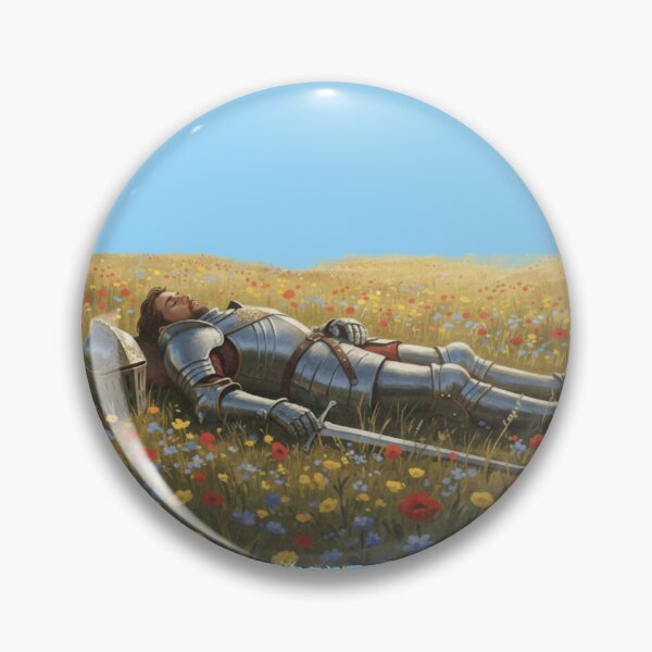 Item preview, The Silent Rest - Knight in Wildflowers designed and sold by JimmizBoutique.