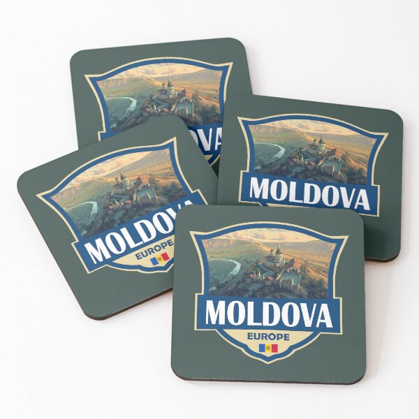 Item preview, Moldova Illustration Retro Badge designed and sold by KrisSidDesigns.