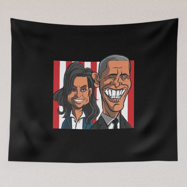Item preview, Funny Political Style Couple Cartoon Satirical Illustration designed and sold by Mido tee art shop.