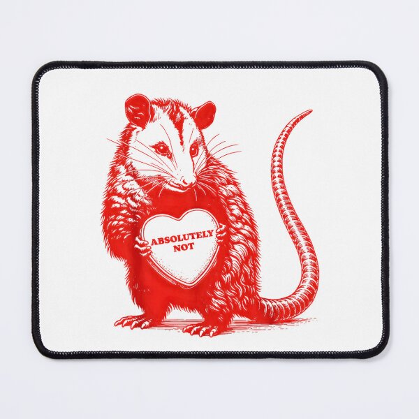 Item preview, Funny Opossum Absolutely Not Valentine Graphic designed and sold by NinigFox.