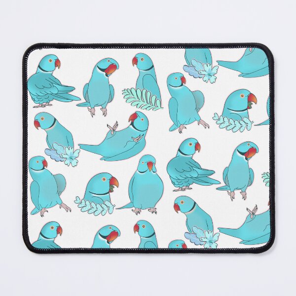 Item preview, blue indian ringneck pattern designed and sold by FandomizedRose.