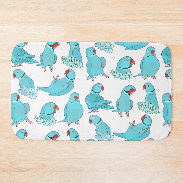Item preview, blue indian ringneck pattern designed and sold by FandomizedRose.