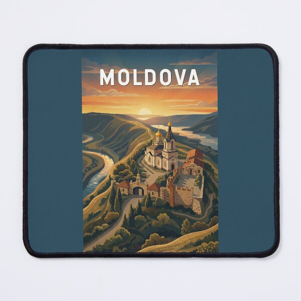 Item preview, Moldova Illustration Travel Art Vintage designed and sold by KrisSidDesigns.