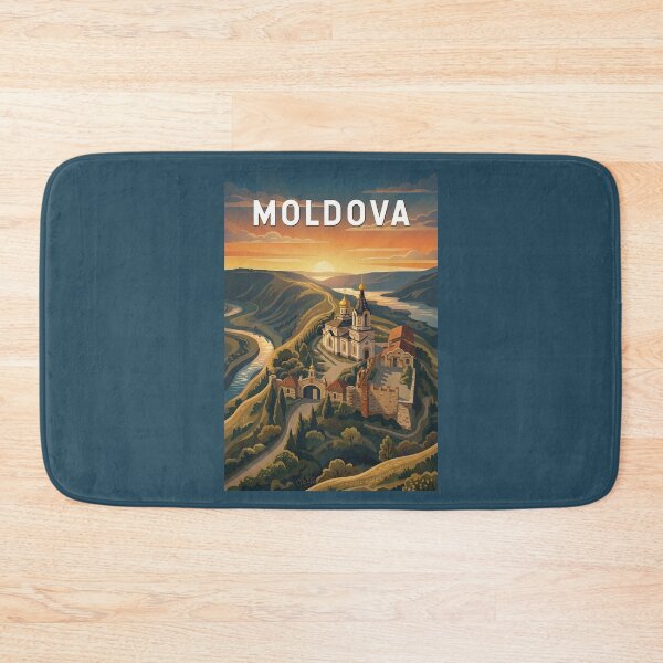 Item preview, Moldova Illustration Travel Art Vintage designed and sold by KrisSidDesigns.